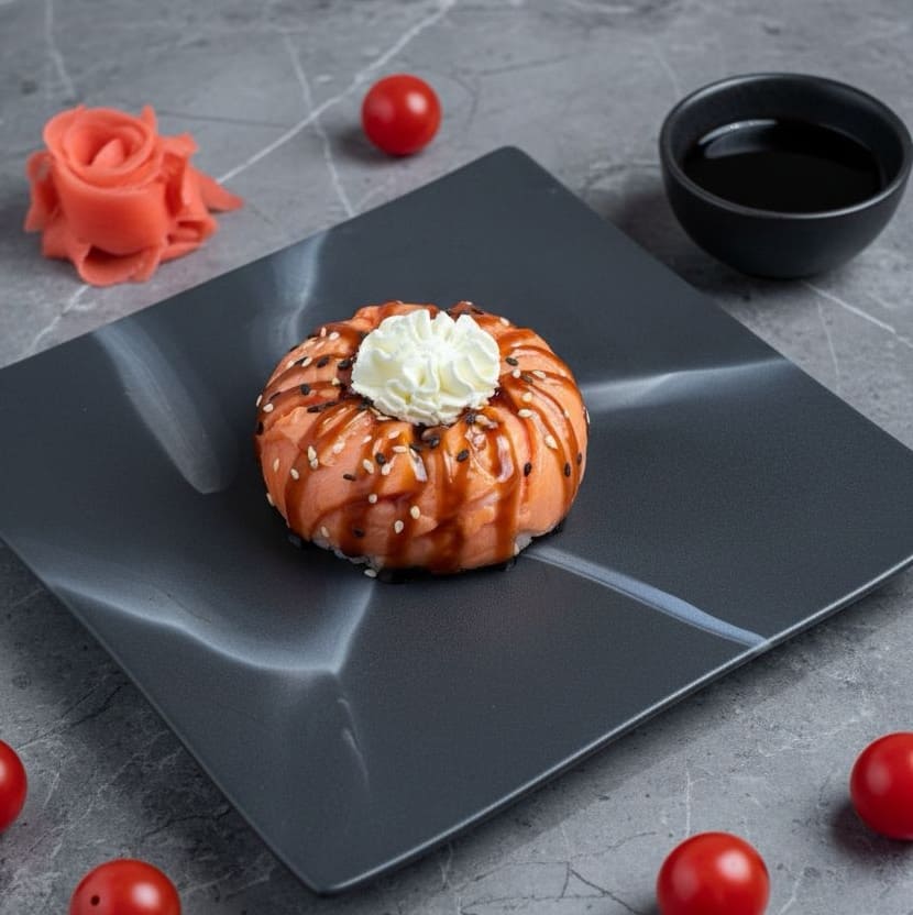 Фото Суши пончик с лососем